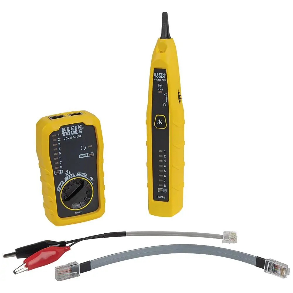 Wire Tracer and Tone Generator Kit for Ethernet, Internet, Telephone, Speaker, Coaxial, Video, and Data Cables
Wire Tracer and Tone Generator Kit for Ethernet, Internet, Telephone, Speaker, Coaxial, Video, and Data Cables