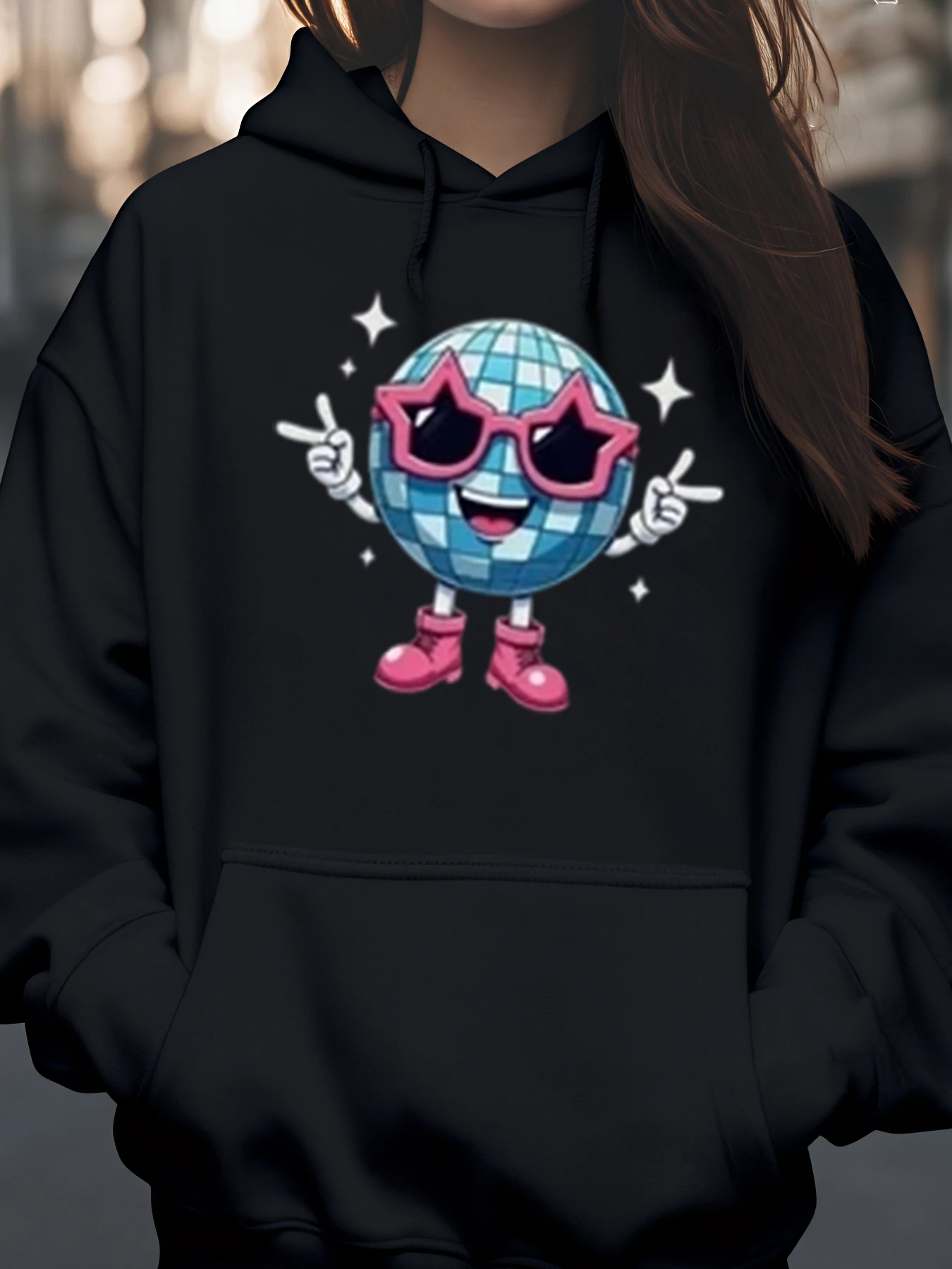 Солнцезащитные очки Disco Ball Star с принтом, толстовка с капюшоном, праздничная одежда для женщин и девочек
Солнцезащитные очки Disco Ball Star с принтом, толстовка с капюшоном, праздничная одежда для женщин и девочек