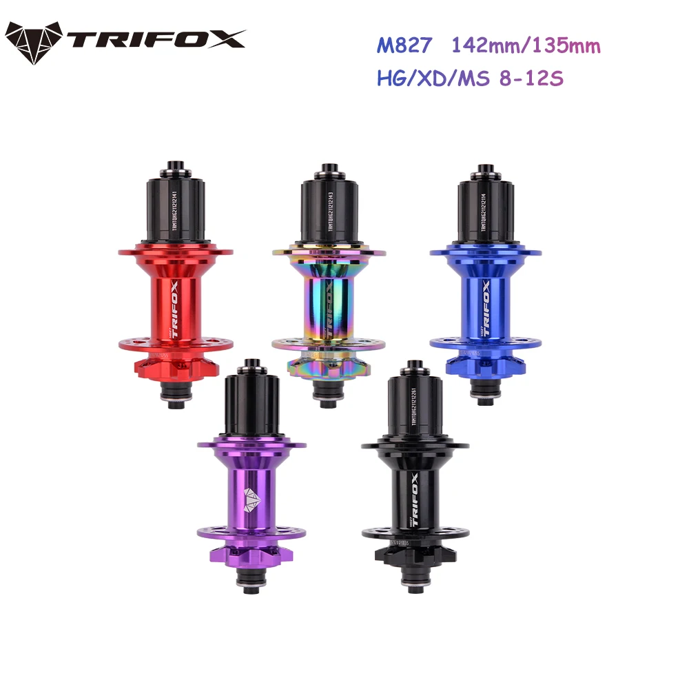 TRIFOX Mountain Bike Hub Quick Release Thru Axle 2 in1 HG MS XD 32H 72Click 6PAW 6 Bearing Bicycle Parts M827
TRIFOX Mountain Bike Hub Quick Release Thru Axle 2 in1 HG MS XD 32H 72Click 6PAW 6 Bearing Bicycle Parts M827