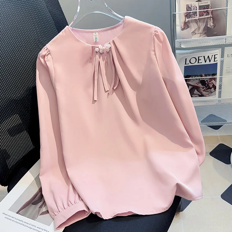 Women Blouse Shirt Fashion Elegant Long Sleeve O-Neck Blouse Shirt Women Tops Blouses Shirts Blusas Para Mujer Camisas 2025 Q573
Women Blouse Shirt Fashion Elegant Long Sleeve O-Neck Blouse Shirt Women Tops Blouses Shirts Blusas Para Mujer Camisas 2025 Q573