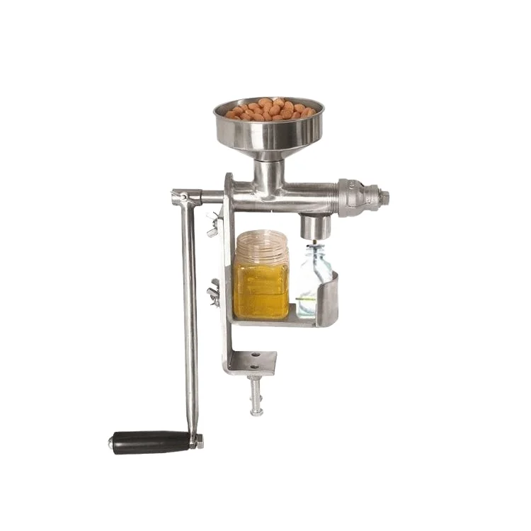 Small Household Stainless Steel Oil Press Hand-Crank Manual Extrusion Mill for Cooking Oil