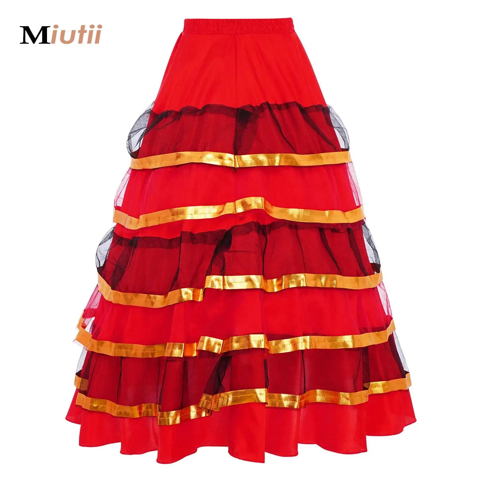 Spanish Costume Girl Gold Long Red Flamenco Style Dress Ballroom Skirt for Girls Child Dance Dresses Costumes for Kids Clothes
Spanish Costume Girl Gold Long Red Flamenco Style Dress Ballroom Skirt for Girls Child Dance Dresses Costumes for Kids Clothes