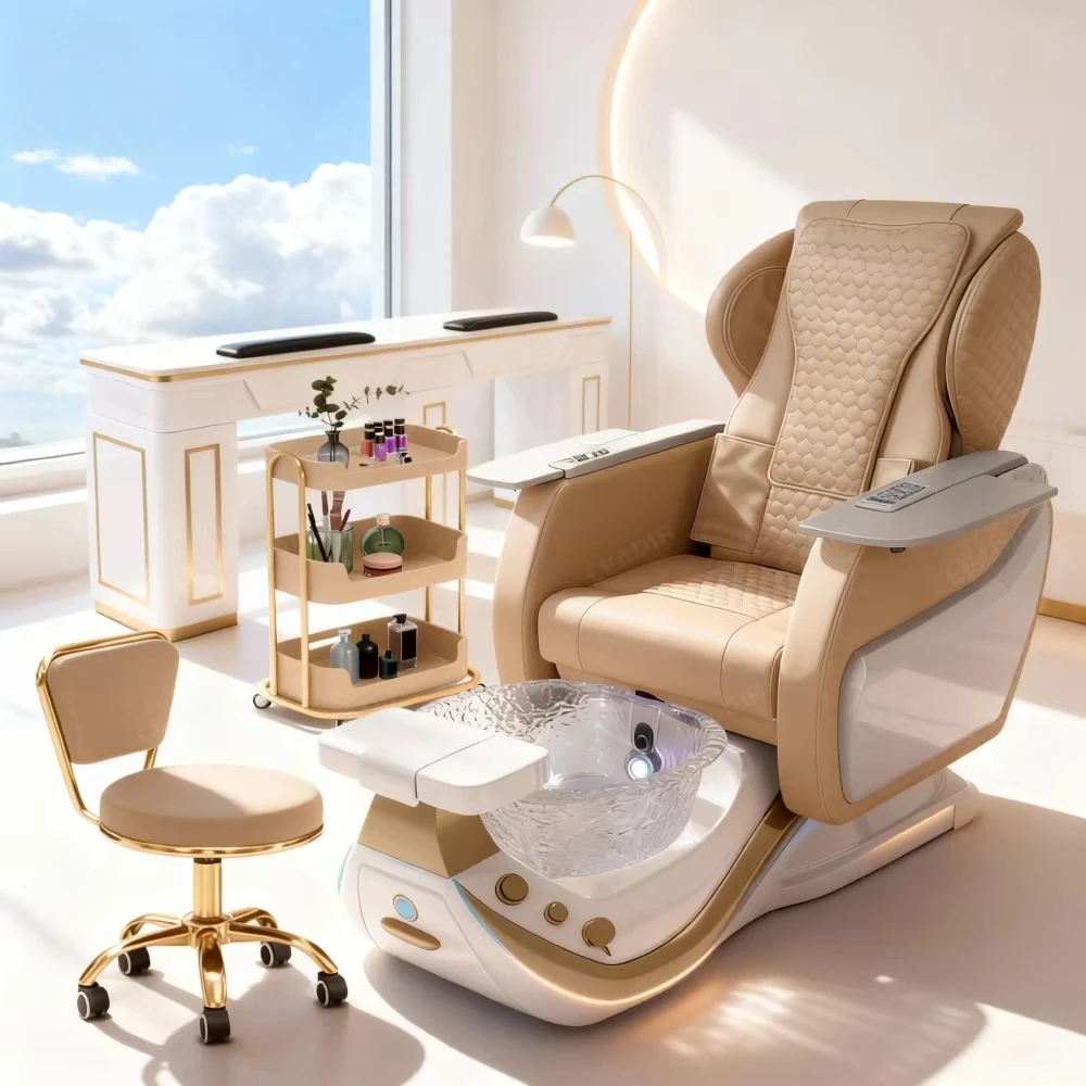 Factory Custom Pedicure Chair Beauty Nail Salon Furniture Pipeless Portable Sofa Foot Spa Manicure Pedicure Chair
Factory Custom Pedicure Chair Beauty Nail Salon Furniture Pipeless Portable Sofa Foot Spa Manicure Pedicure Chair