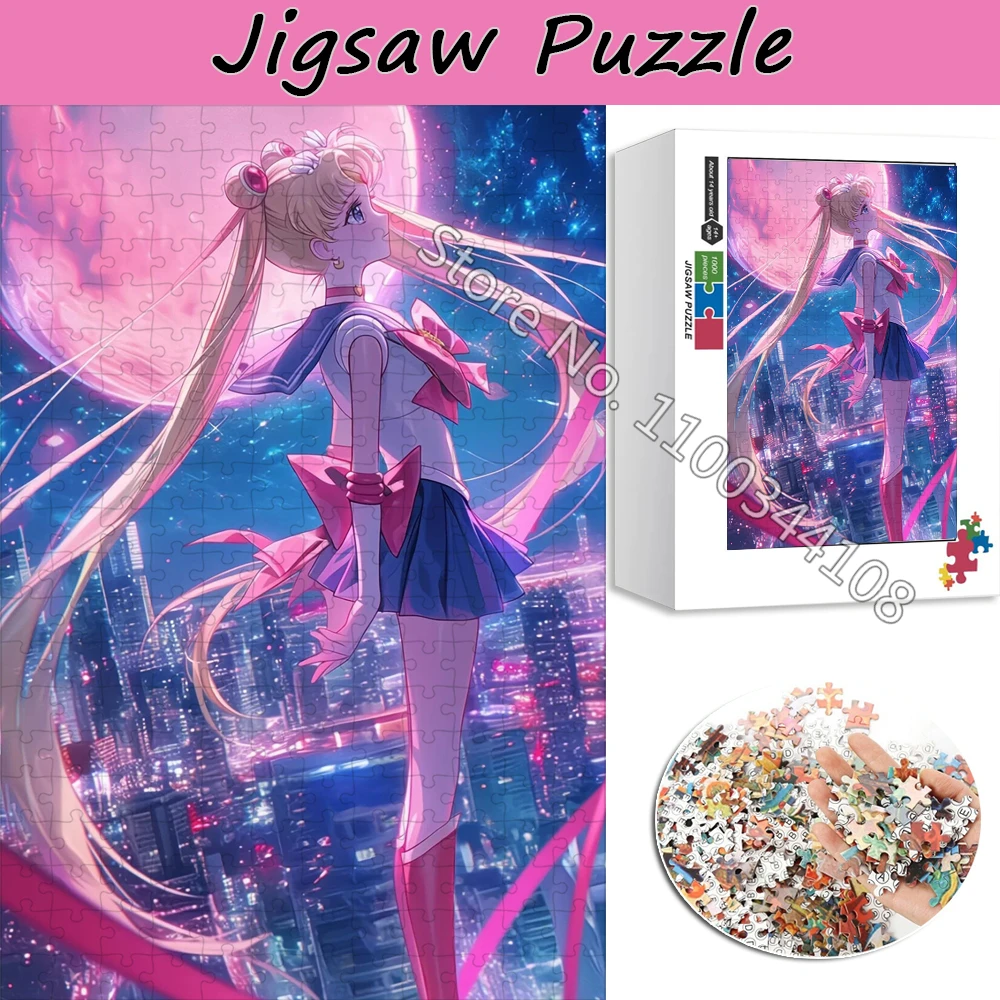 Sailor Moon Jigsaw Puzzle 300/500/1000 Pieces Anime Girl Tsukino Usagi Wooden Puzzles Adult Stress Relieving Toys Handmade Gifts 
Sailor Moon Jigsaw Puzzle 300/500/1000 Pieces Anime Girl Tsukino Usagi Wooden Puzzles Adult Stress Relieving Toys Handmade Gifts