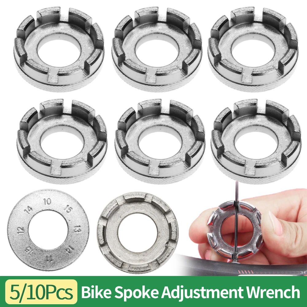 5/10Pcs Bicycle Spoke Tool Durable Steel Bike Spoke Wrench Tool for Adjusting Bicycle Wheel Tension Repairing Cycling for Wheel
5/10Pcs Bicycle Spoke Tool Durable Steel Bike Spoke Wrench Tool for Adjusting Bicycle Wheel Tension Repairing Cycling for Wheel
