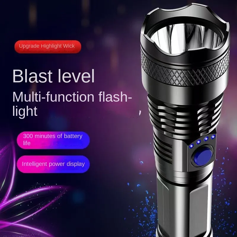 ABS Strong Light Flashlight USB Charging Battery Display Home Outdoor Portable Night Fishing Camping Flashlight
ABS Strong Light Flashlight USB Charging Battery Display Home Outdoor Portable Night Fishing Camping Flashlight