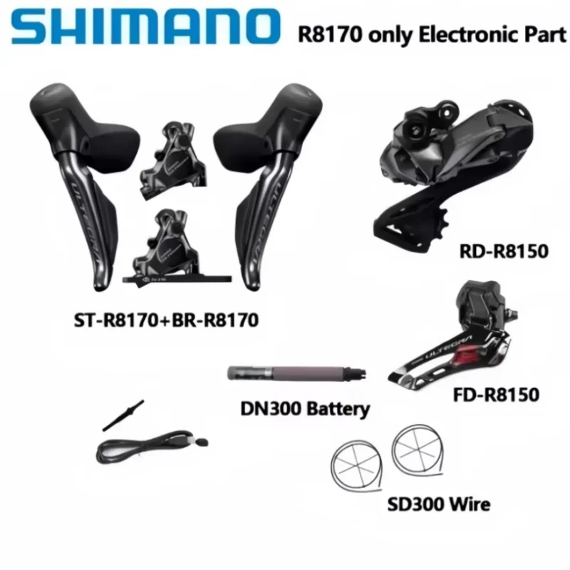 Shimano R8170 ULTEGRA Di2 Электронная часть 2x12S R8150 Передний задний переключатель Гидравлический дисковый тормоз Набор для шоссейного велосипеда Di2
Shimano R8170 ULTEGRA Di2 Электронная часть 2x12S R8150 Передний задний переключатель Гидравлический дисковый тормоз Набор для шоссейного велосипеда Di2