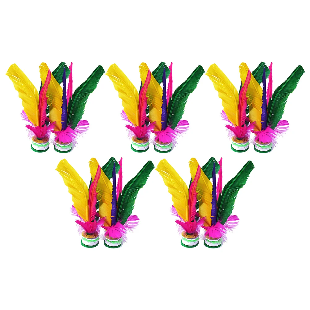 10pcs Colored Goose Plume Shuttlecock Oxford Base Thickened Kicking Toy Fitness Coordination Sports Outdoor Traditional Chinese
10pcs Colored Goose Plume Shuttlecock Oxford Base Thickened Kicking Toy Fitness Coordination Sports Outdoor Traditional Chinese