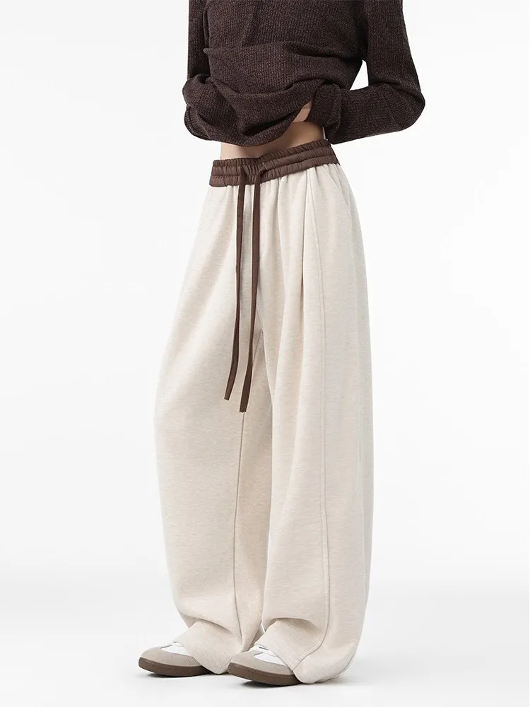 Брюки-палаццо больших размеров с широкими штанинами, повседневные, весна-осень, новые, простые, универсальные, стройнящие, длинные
Брюки-палаццо больших размеров с широкими штанинами, повседневные, весна-осень, новые, простые, универсальные, стройнящие, длинные