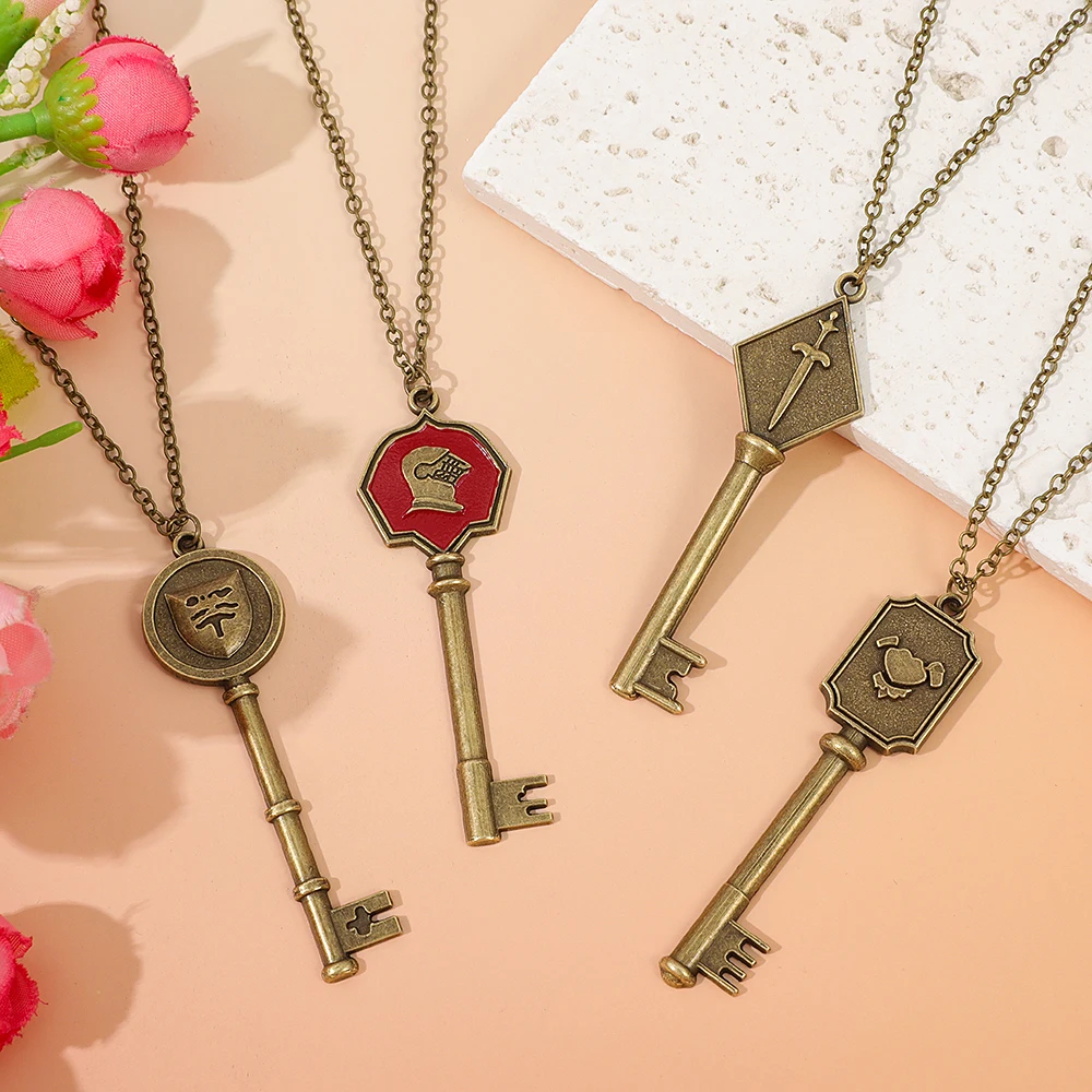 4pcs Game Castle Key Necklace Retro Personality Metal Key Pendant for Men Women Cosplay Jewelry Collectible Accessory
4pcs Game Castle Key Necklace Retro Personality Metal Key Pendant for Men Women Cosplay Jewelry Collectible Accessory