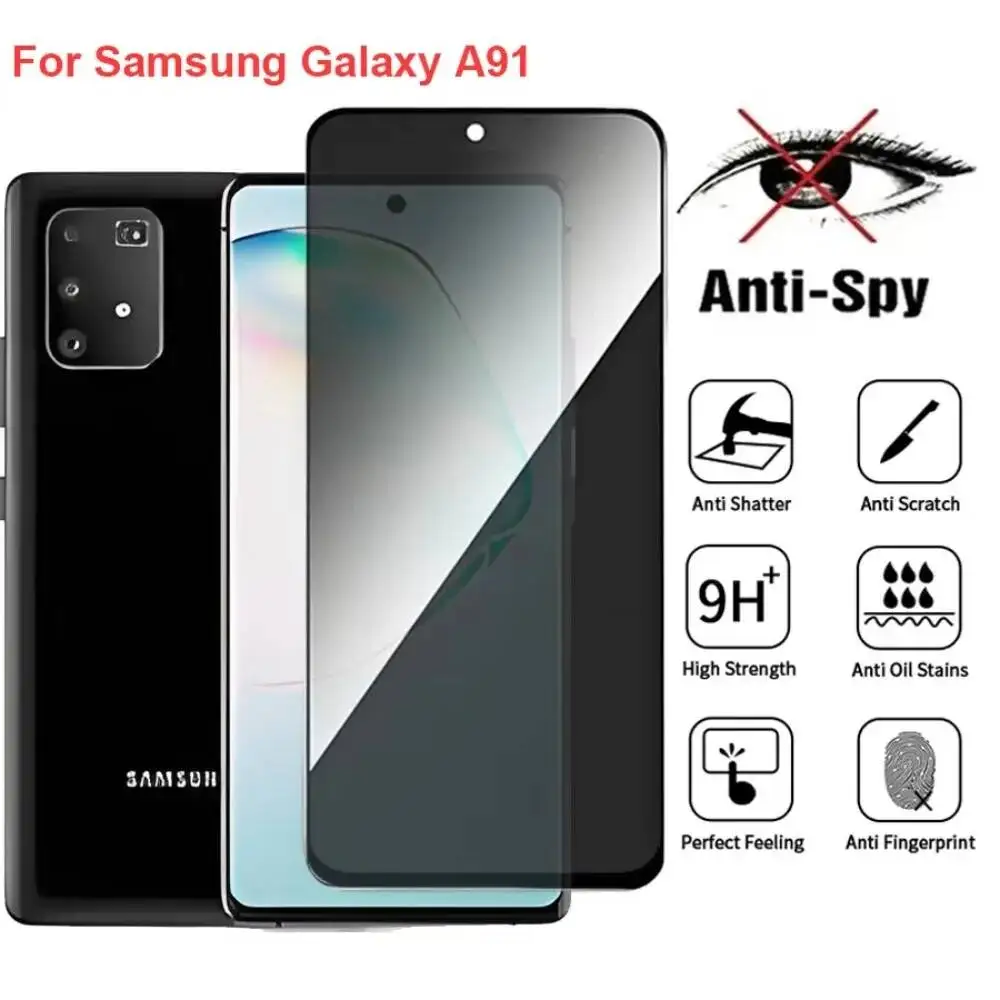 For Samsung Galaxy A91 SM-A915F Anti Spy Privacy Tempered Glass Screen Protector Compatible For Galaxya91 Phone Film
For Samsung Galaxy A91 SM-A915F Anti Spy Privacy Tempered Glass Screen Protector Compatible For Galaxya91 Phone Film