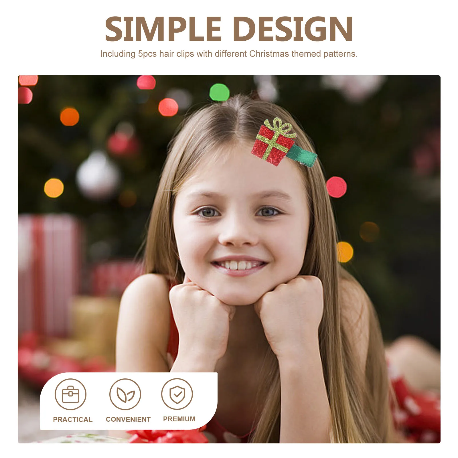 5Pcs Christmas Hair Clips Colorful Set Cute Barrettes for Kids Girls Toddlers Teens Baby Hair Accessories Christmas Barrettes
5Pcs Christmas Hair Clips Colorful Set Cute Barrettes for Kids Girls Toddlers Teens Baby Hair Accessories Christmas Barrettes