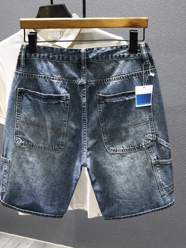 Retro American Washed Denim Shorts Men Summer New Loose Straight Five-Point Trendy Brand Three-Dimensional Tailoring Mid-Pants
Retro American Washed Denim Shorts Men Summer New Loose Straight Five-Point Trendy Brand Three-Dimensional Tailoring Mid-Pants