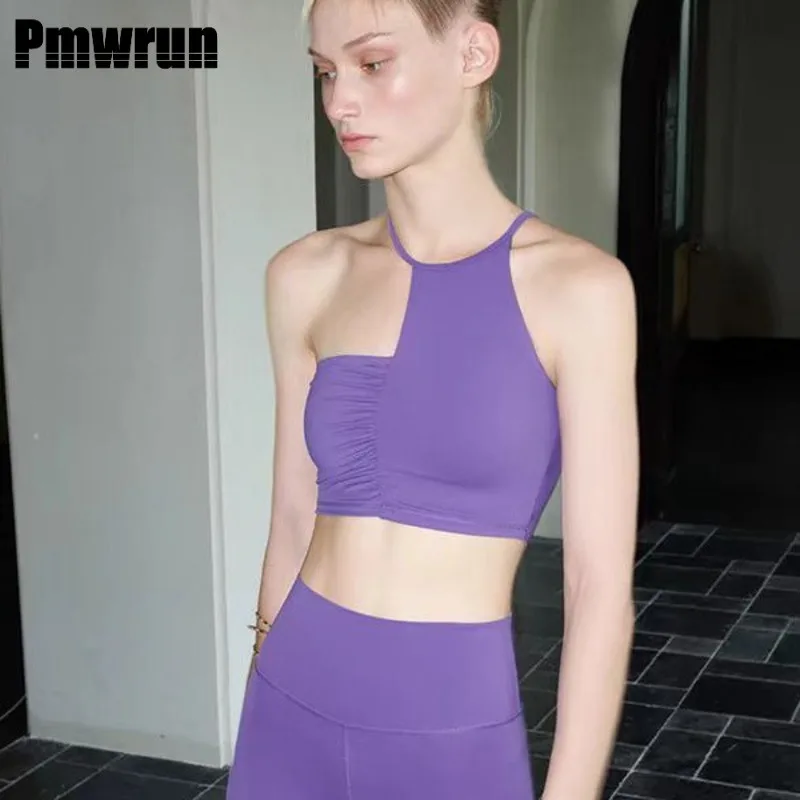 PMWRUN 2 Piece Yoga Set for Women Color - Block Halter Bra & Leggings, Soft Stretchy for Gym Yoga Pilates Dance Workout Wear
PMWRUN 2 Piece Yoga Set for Women Color - Block Halter Bra & Leggings, Soft Stretchy for Gym Yoga Pilates Dance Workout Wear