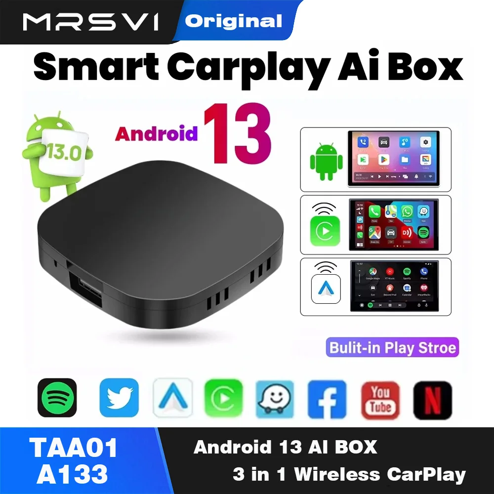 MRSVI Carplay AI Box Android 13 Wireless Android Smart AI Box For Youtube Netflix Toyota Mazda Hyundai Haval GMC Ford MG VW Kia
MRSVI Carplay AI Box Android 13 Wireless Android Smart AI Box For Youtube Netflix Toyota Mazda Hyundai Haval GMC Ford MG VW Kia