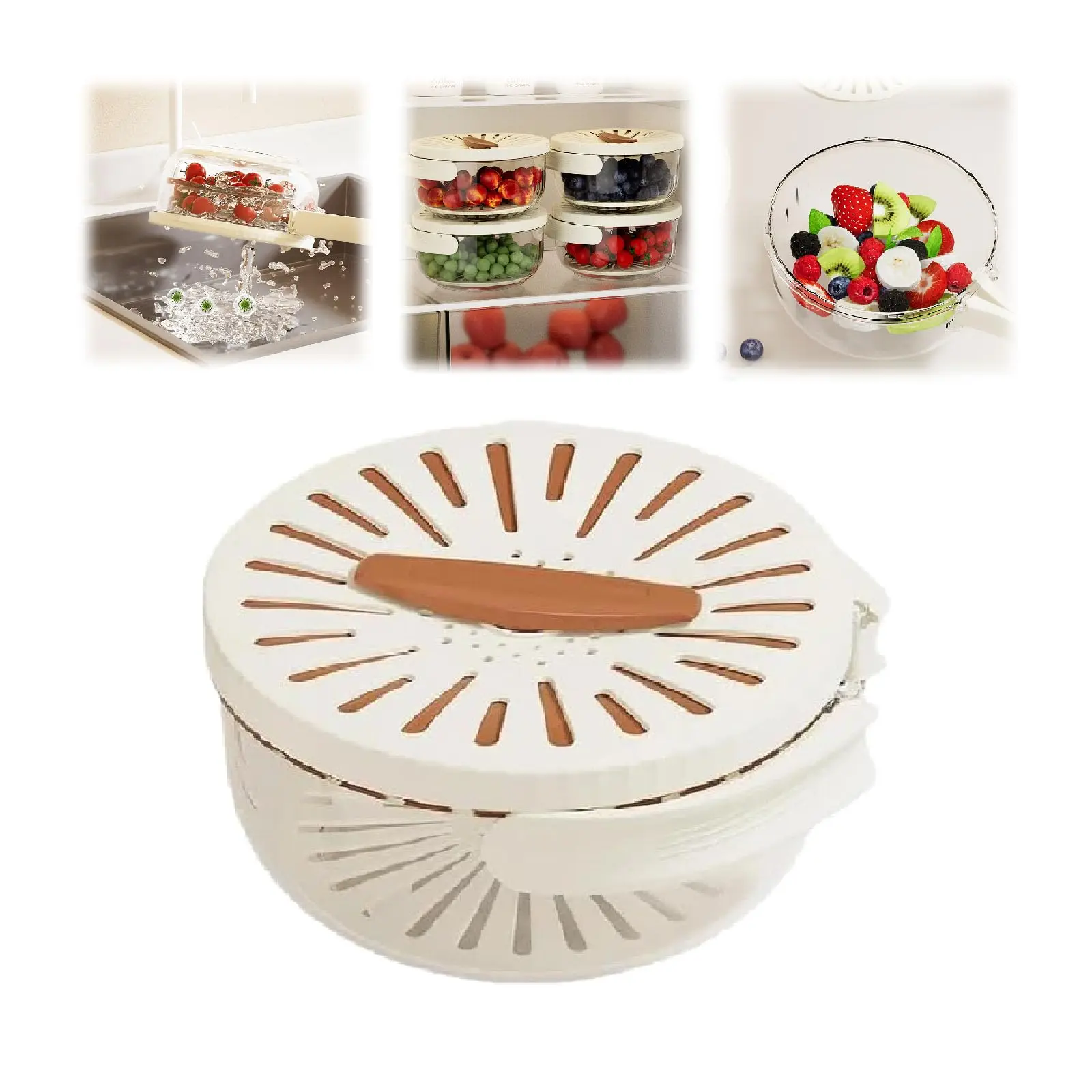 Draining Basket with Lid, 2 in 1 Multi-Function Drain Basket, with Foldable Handle Berry Basket, for Rinsing Straining Vegetable
Draining Basket with Lid, 2 in 1 Multi-Function Drain Basket, with Foldable Handle Berry Basket, for Rinsing Straining Vegetable
