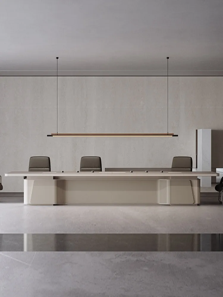 *Large Melamine Conference Table Modern Simple Design Anti-scald Corrosion-Resistant 12-Person Office Meeting Negotiation Table
*Large Melamine Conference Table Modern Simple Design Anti-scald Corrosion-Resistant 12-Person Office Meeting Negotiation Table