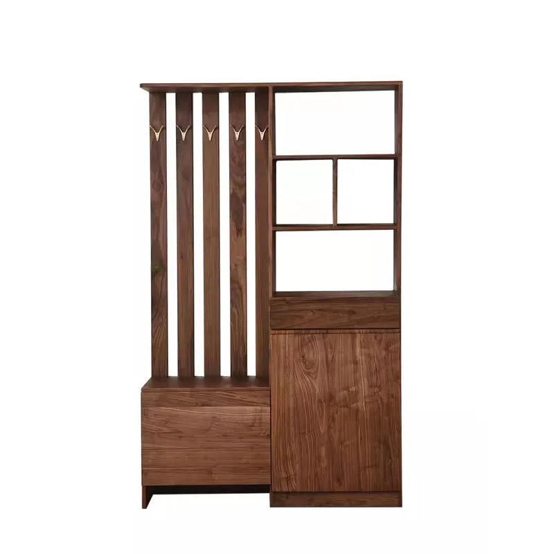 North American black walnut living room partition cabinet cherry wood door coat cabinet white oak foyer entrance
North American black walnut living room partition cabinet cherry wood door coat cabinet white oak foyer entrance