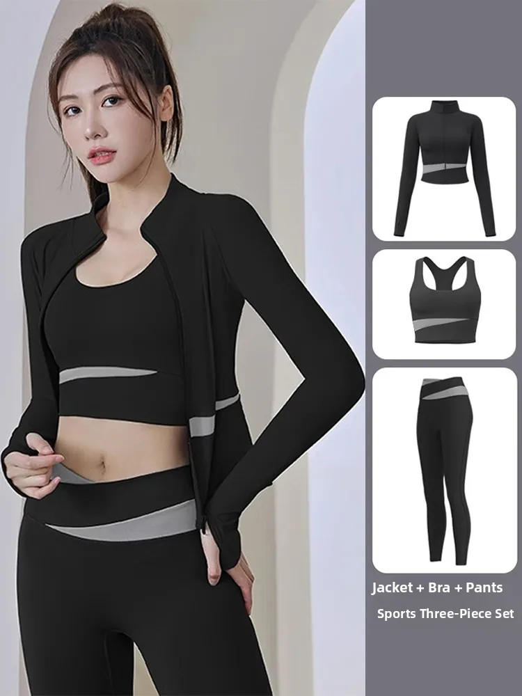 Women's Yoga Fitn Sportswear Set Running Profional Pilates Training Jaet Zipper Closure Nylon Fabric Stand Collar
Women's Yoga Fitn Sportswear Set Running Profional Pilates Training Jaet Zipper Closure Nylon Fabric Stand Collar