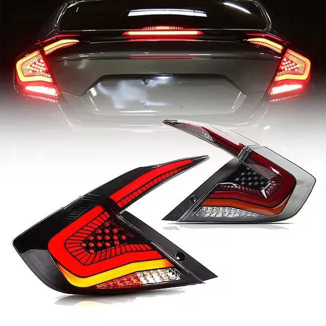 DK Motion Car LED Tail Lights For Honda CIVIC 10th Gen 2016 - 2021Modified Led Tail Lamp Assembly
DK Motion Car LED Tail Lights For Honda CIVIC 10th Gen 2016 - 2021Modified Led Tail Lamp Assembly