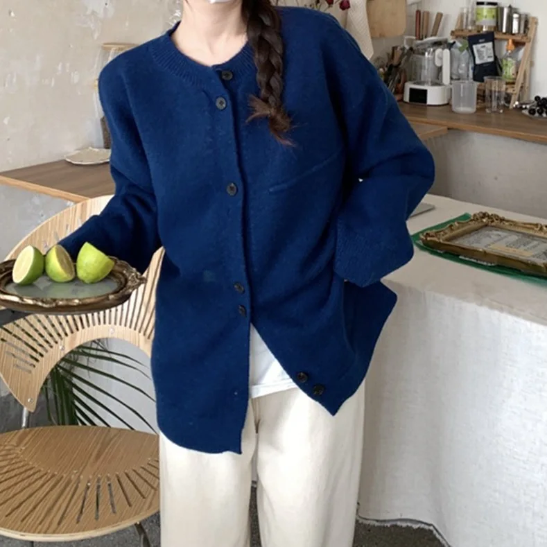 Loose Women's Knitted Sweater Korean Style Lazy Fashion New Arrival Autumn Season Cardigan Versatile Trendy Polyester Fiber
Loose Women's Knitted Sweater Korean Style Lazy Fashion New Arrival Autumn Season Cardigan Versatile Trendy Polyester Fiber