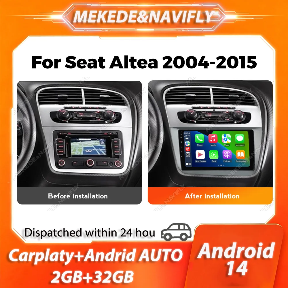 MEKEDE 2 Din Carplay For Seat Altea XL Toledo 3 2004-2015 IPS Screen Car Radio GPS BT autoradio Stereo Intelligent audio system
MEKEDE 2 Din Carplay For Seat Altea XL Toledo 3 2004-2015 IPS Screen Car Radio GPS BT autoradio Stereo Intelligent audio system