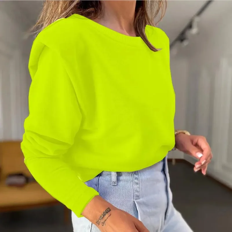 Solid Casual Tops Fall Female New Long Sleeve Loose Hoodies Winter Women Hoodie Round Neck Shoulder Pads Velvet Warm Sweatshirts
Solid Casual Tops Fall Female New Long Sleeve Loose Hoodies Winter Women Hoodie Round Neck Shoulder Pads Velvet Warm Sweatshirts