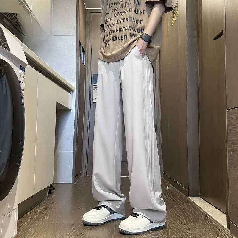 Ice Silk Casual Pants Men's 2025 New Summer Thin Loose Straight Hong Kong Sle Drapey Wide Leg Pants Faionable Urban Stree...
Ice Silk Casual Pants Men's 2025 New Summer Thin Loose Straight Hong Kong Sle Drapey Wide Leg Pants Faionable Urban Stree...