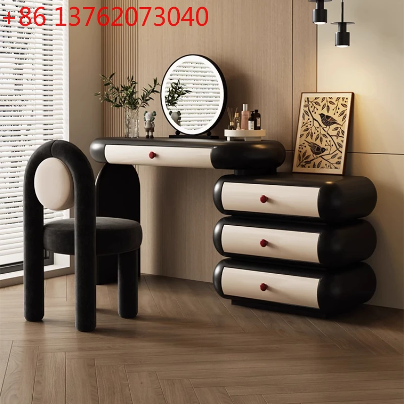 Modern Nordic Vanity Table Black Desk Decor Makeup Drawer Storage Dressing Table Drawer Aesthetic Penteadeira Bedroom Furniture
Modern Nordic Vanity Table Black Desk Decor Makeup Drawer Storage Dressing Table Drawer Aesthetic Penteadeira Bedroom Furniture