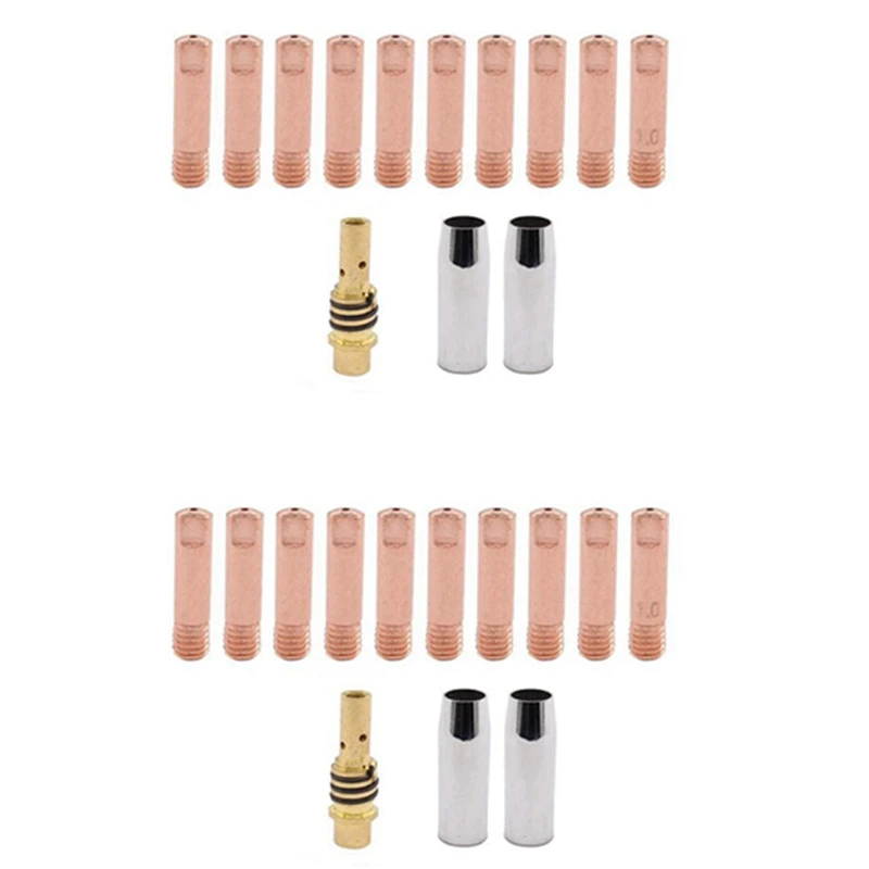 26Pcs 14AK Welding Torch Consumables 0.9Mm MIG Torch Gas Nozzle Tip Holder Of 15AK MIG Welding Torch
26Pcs 14AK Welding Torch Consumables 0.9Mm MIG Torch Gas Nozzle Tip Holder Of 15AK MIG Welding Torch