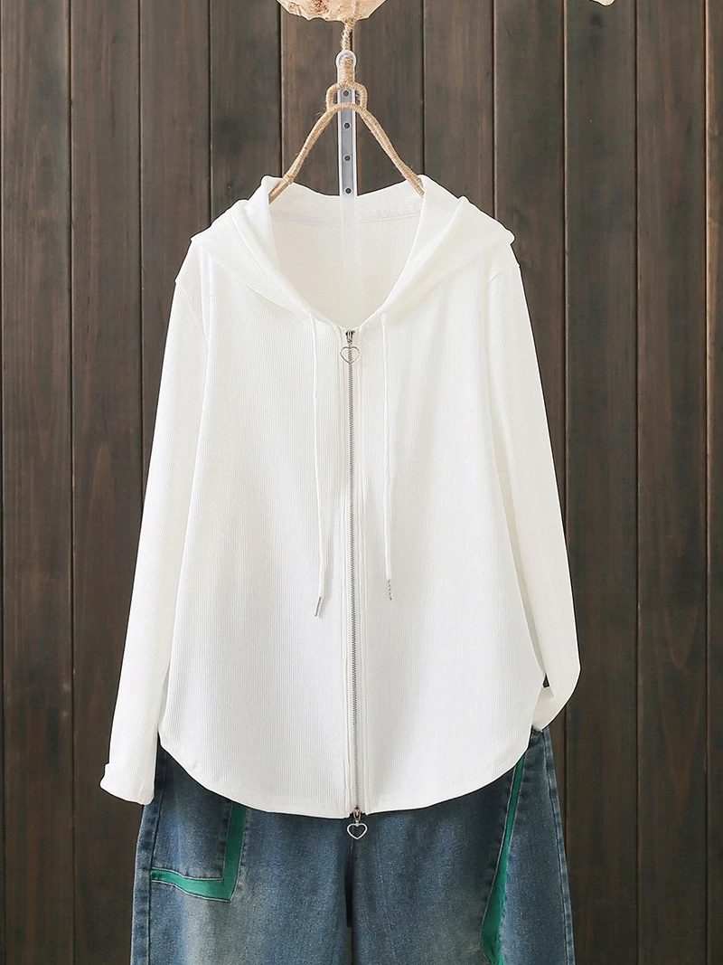 Spring Autumn Large Size 200 Pounds White Hoodie Casual Sporty Loose Slimming Open Cardigan Sweatshirt Women's Fashion
Spring Autumn Large Size 200 Pounds White Hoodie Casual Sporty Loose Slimming Open Cardigan Sweatshirt Women's Fashion