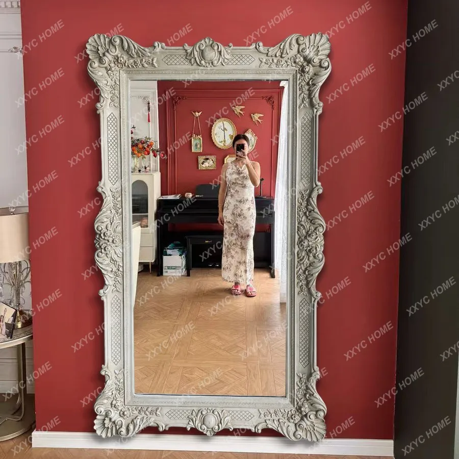 Q high-end floor mirror, retro carved light luxury full-body dressing mirror
Q high-end floor mirror, retro carved light luxury full-body dressing mirror