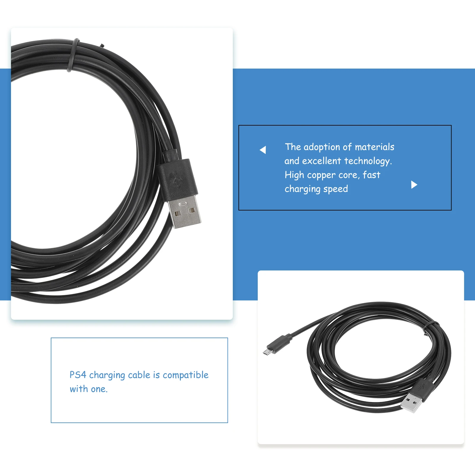 2pcs Game 3M Long Fast Universal Usb Data Machine Charging Cable Compatible For Ps4 Charging Cable
2pcs Game 3M Long Fast Universal Usb Data Machine Charging Cable Compatible For Ps4 Charging Cable