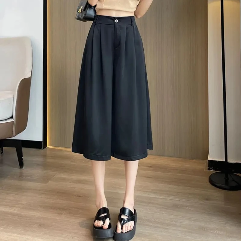 2025 Thin Drooping New Wide-leg Pants Summer Slim Skirt Women's High Waist Skirt Pants Small Satin E7997
2025 Thin Drooping New Wide-leg Pants Summer Slim Skirt Women's High Waist Skirt Pants Small Satin E7997