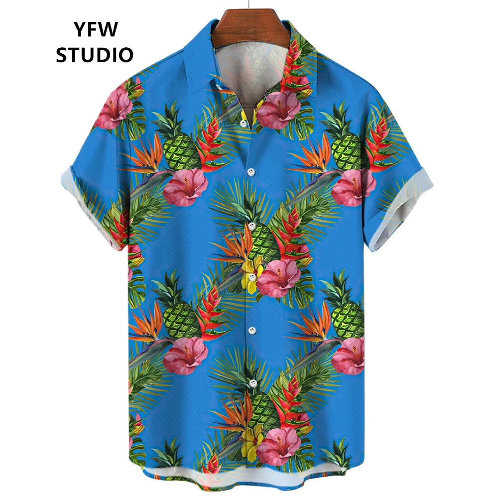 Hawaiian Shirt Men 3D Fruit Print Shirts Summer Men's Clothing Coconut Pattern Short Sleeve Top Casual Streetwear Oversized Tees
Hawaiian Shirt Men 3D Fruit Print Shirts Summer Men's Clothing Coconut Pattern Short Sleeve Top Casual Streetwear Oversized Tees