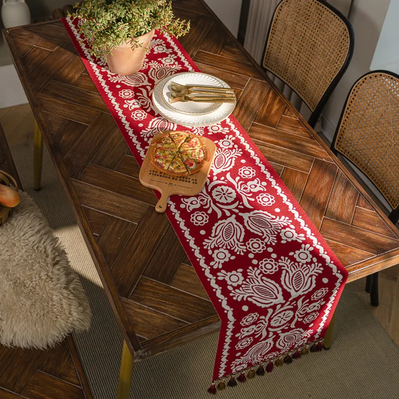 Modern Simple Polyester Jacquard Geometry Red Cabinet Cover, New Year Float Table Flag, Dining Side Cabinet Bucket
Modern Simple Polyester Jacquard Geometry Red Cabinet Cover, New Year Float Table Flag, Dining Side Cabinet Bucket