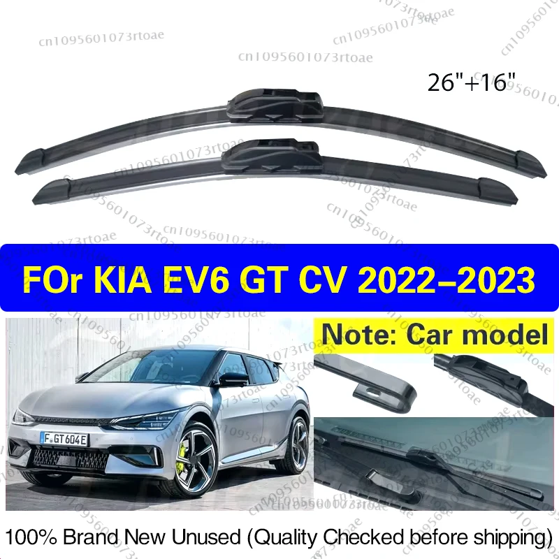 For Kia EV6 GT CV 2022 2023 Car Front Wiper Blades Windshield Brushes Windscreen Clean Window Auto Accessories U J Hook 26"+16"
For Kia EV6 GT CV 2022 2023 Car Front Wiper Blades Windshield Brushes Windscreen Clean Window Auto Accessories U J Hook 26"+16"