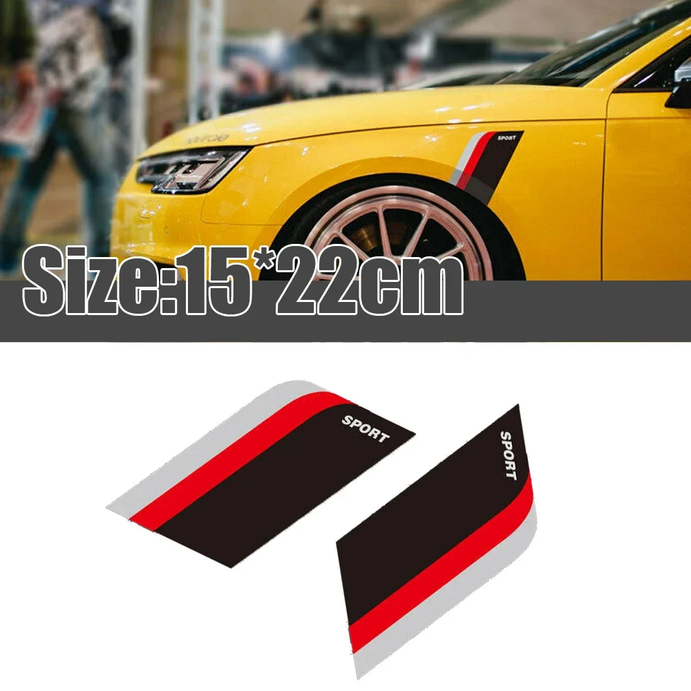 2 Pcs Black Red Gray Universal Sport Side Door Fender Sticker Racing Vinyl Decal for Car Truck SUV Decor Accessories
2 Pcs Black Red Gray Universal Sport Side Door Fender Sticker Racing Vinyl Decal for Car Truck SUV Decor Accessories