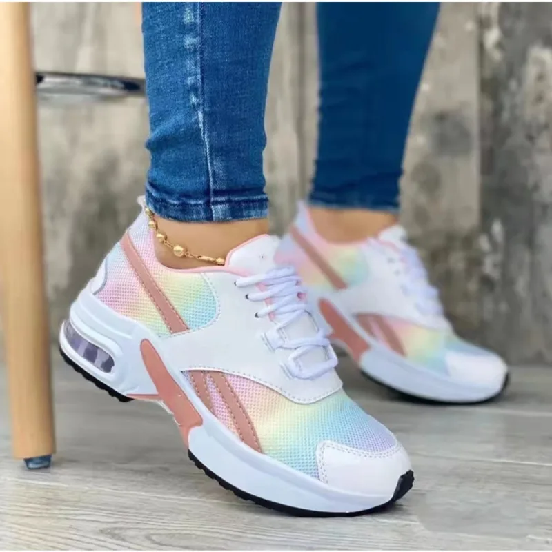 Women Casual Shoes Flat Breathable Comfortable Walking Non-slip New Fashion Low Top Round Toe Lace Up Mesh Sports Single Large
Women Casual Shoes Flat Breathable Comfortable Walking Non-slip New Fashion Low Top Round Toe Lace Up Mesh Sports Single Large