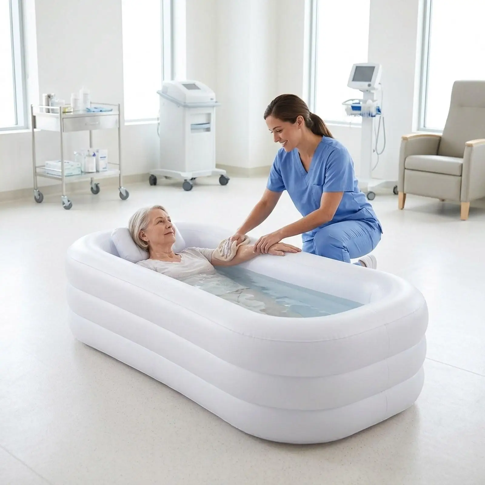 Inflatable Bathtub Bedside Shower Bathtub Quick Inflation and Deflation Foldable Practical Comfort Portable Bedside Bath Tub
Inflatable Bathtub Bedside Shower Bathtub Quick Inflation and Deflation Foldable Practical Comfort Portable Bedside Bath Tub
