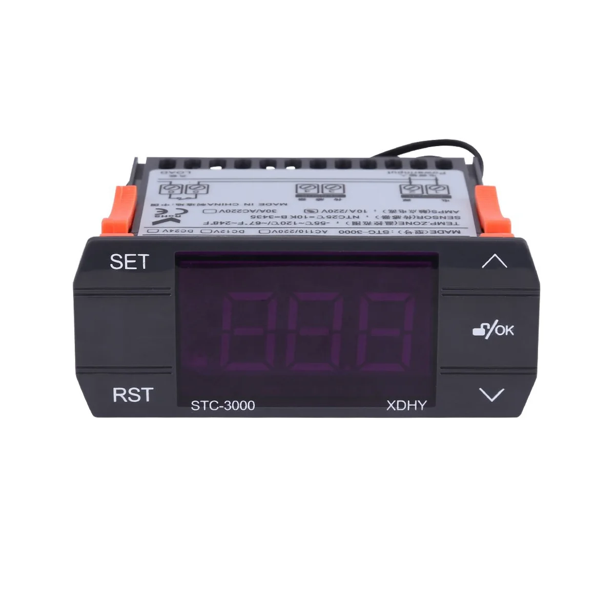 STC-3000 Digital Temperature Controller Thermostat with Sensor 110-220V 30A
STC-3000 Digital Temperature Controller Thermostat with Sensor 110-220V 30A