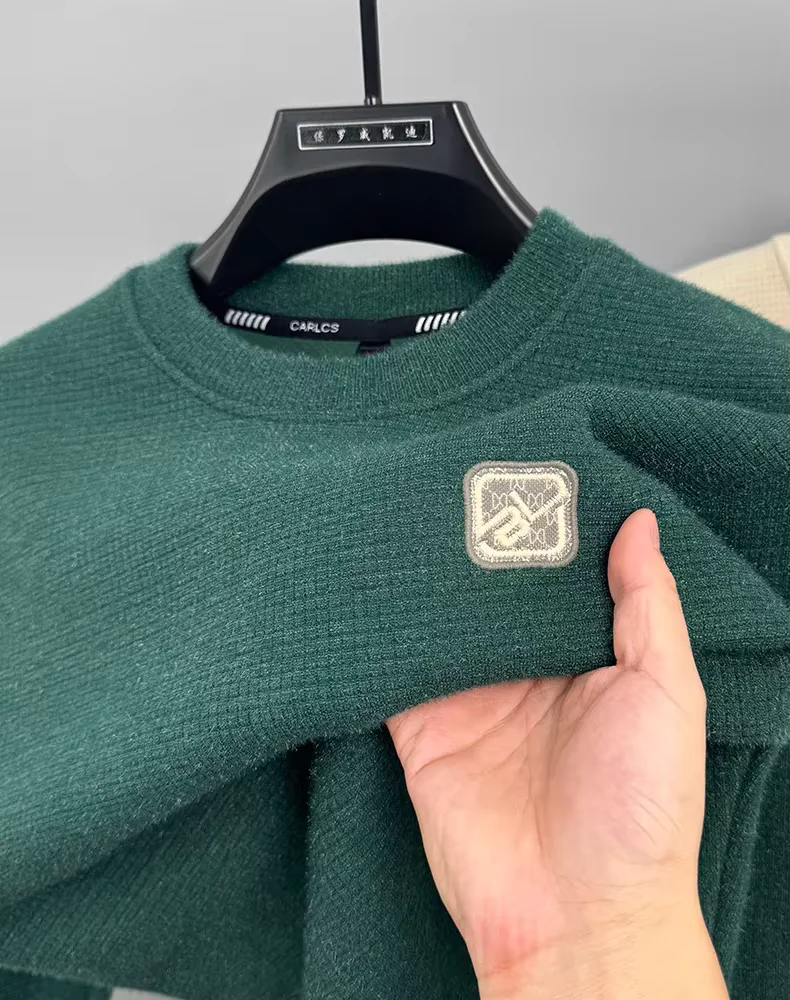 High quality men's knitted sweater autumn winter fashionable embroidery exquisite printing Korean style design top warm pullover
High quality men's knitted sweater autumn winter fashionable embroidery exquisite printing Korean style design top warm pullover