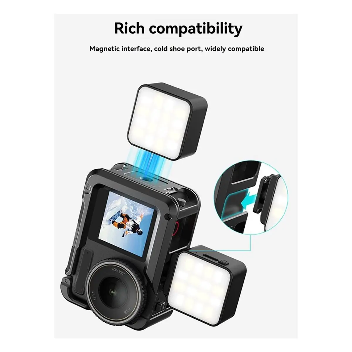 doyme Magnetic Portable Fill Light for DJI OSMO POCKET3, Action5 Pro Sports,Camera Accessories
doyme Magnetic Portable Fill Light for DJI OSMO POCKET3, Action5 Pro Sports,Camera Accessories