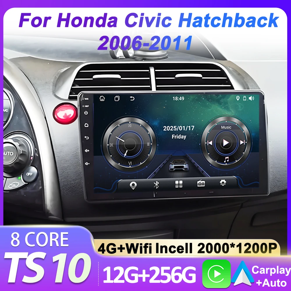Android 14 для Honda Civic Hatchback 2006-2011 8-ядерный автомобильный радиоприемник, мультимедийный плеер, навигация, 2 Din, стерео головное устройство Carplay BT
Android 14 для Honda Civic Hatchback 2006-2011 8-ядерный автомобильный радиоприемник, мультимедийный плеер, навигация, 2 Din, стерео головное устройство Carplay BT