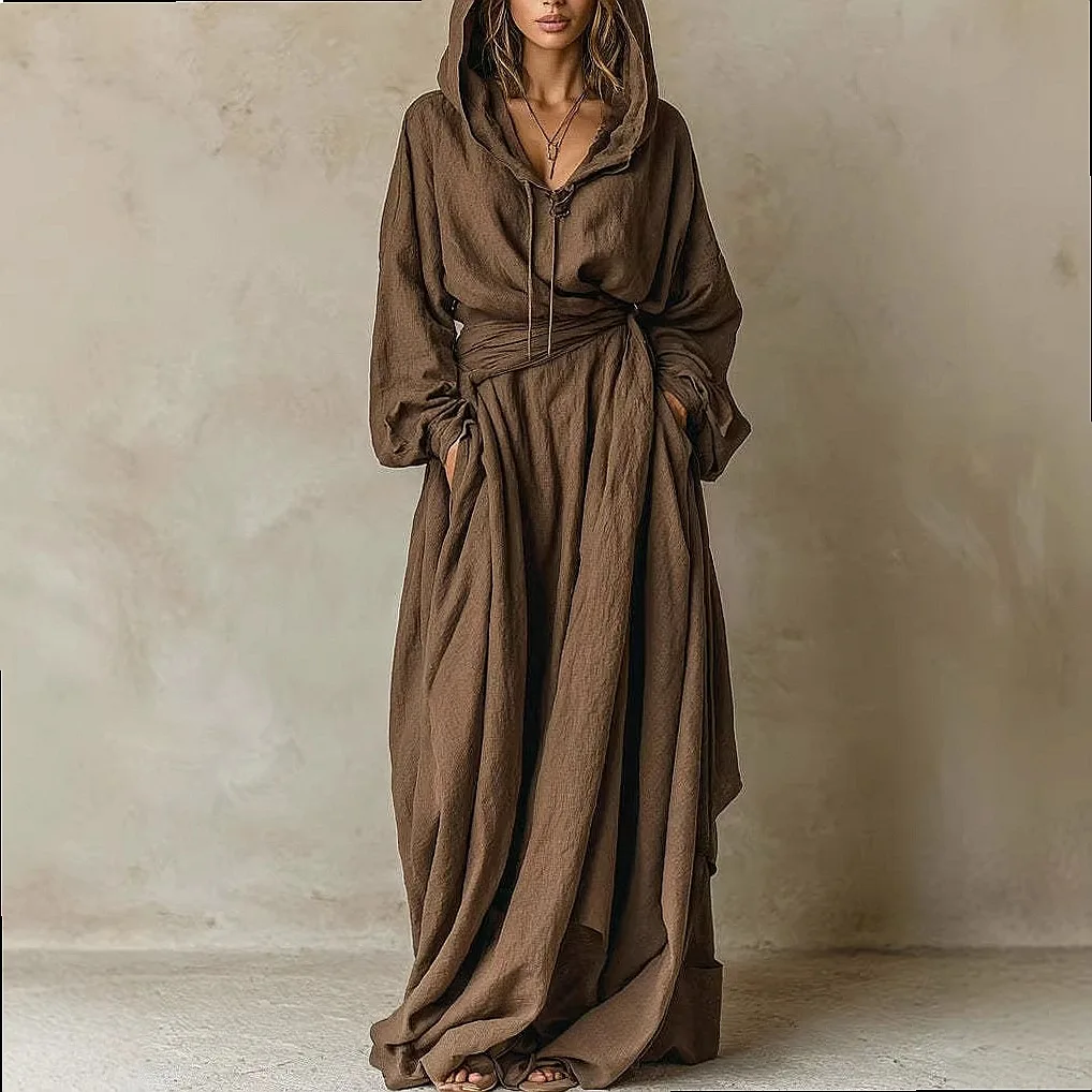 Loose Hooded Belt Dress Dresses Spring Summer Casual Jumpsuit Playsuit Overall
Loose Hooded Belt Dress Dresses Spring Summer Casual Jumpsuit Playsuit Overall