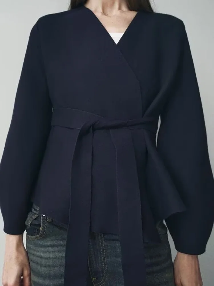 BANA Slim Fit V-Ne Belted Waist Knitted Open Cardigan Outerwear Women's Spring Long Sve Color Knitwear Jaet
BANA Slim Fit V-Ne Belted Waist Knitted Open Cardigan Outerwear Women's Spring Long Sve Color Knitwear Jaet