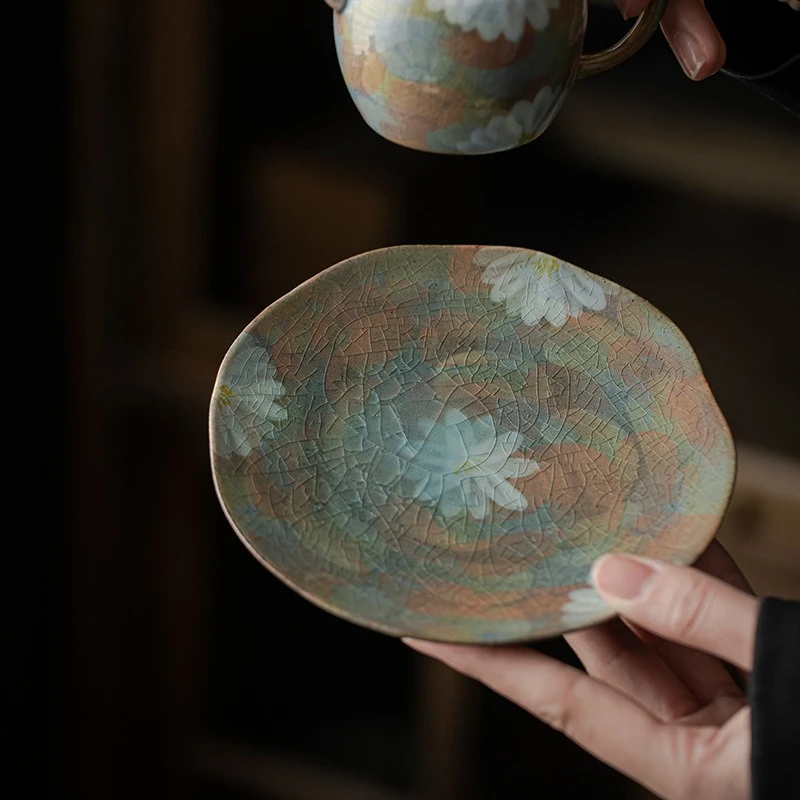 Hand Painted Ceramic Tea Tray Vintage Small Teapot Stand Dry Tea Plate Home Decor Tea Accessories Gift
Hand Painted Ceramic Tea Tray Vintage Small Teapot Stand Dry Tea Plate Home Decor Tea Accessories Gift