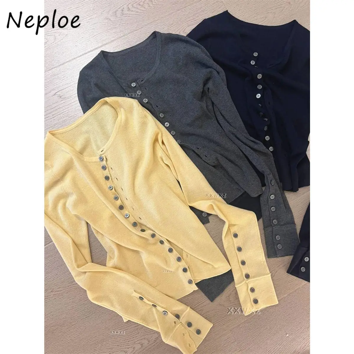 Neploe Casual Simple Minority Small Fellow Cardigan New Sweet Moda Loose Sweaters Sunscreen Slim Literary Preppy Style Jumper
Neploe Casual Simple Minority Small Fellow Cardigan New Sweet Moda Loose Sweaters Sunscreen Slim Literary Preppy Style Jumper