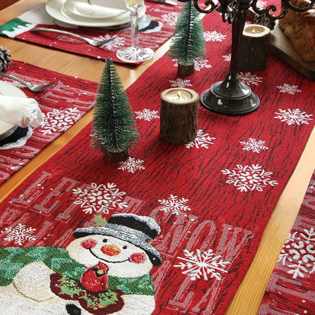 s Christmas Snowman Table Flag Cotton Linen Embroidery Home Decor Foldable Tablecloth for Xmas Party Xmas Elements Table Runner
s Christmas Snowman Table Flag Cotton Linen Embroidery Home Decor Foldable Tablecloth for Xmas Party Xmas Elements Table Runner