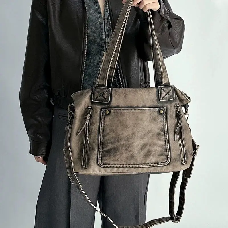 Neutral Wind Wasteland Wind Retro Old Bag Merad Tote Bags Daily Commute Large Capacity Messenger Bags Shoulder Bag for Women
Neutral Wind Wasteland Wind Retro Old Bag Merad Tote Bags Daily Commute Large Capacity Messenger Bags Shoulder Bag for Women
